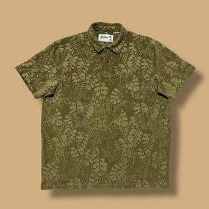 Howler Bros Terry Polo Shirt Plusherman Leafy Olive Green Mens XL